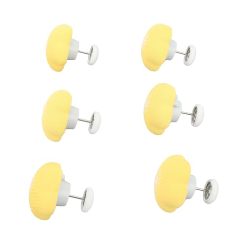 SIXRUN 16 Stück Bettbezug-Verschlüsse in Blumenform, Abnehmbare, rutschfeste Bettbezug-Nadeln, Greifer für Fenster, Decken, Bettbezug-Verschlüsse (Yellow)