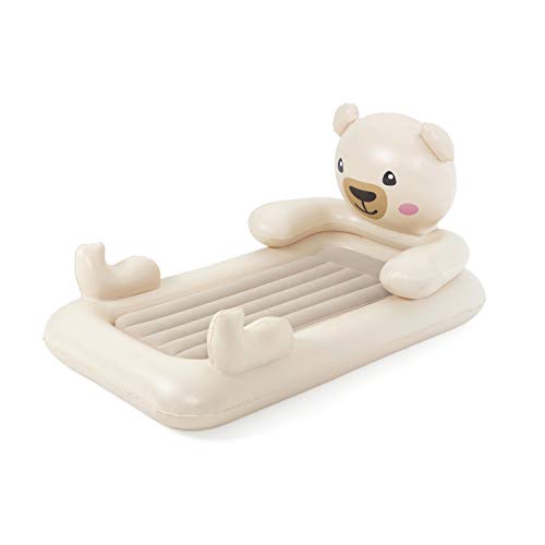 Bestway Up, In & Over™ Luftbett für Kinder, Teddy, 188 x 109 x 89 cm, Beige
