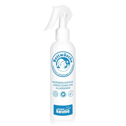 Bettwäsche Milbenspray für Matratzen und Polster - Allergenreduzierung durch Mikroorganismen - 100% Giftfreie Wirkung - 6 Monate erholsam schlafen