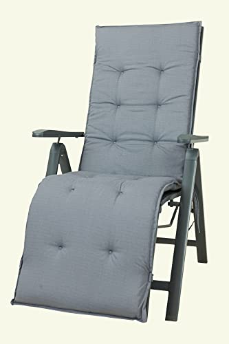 Sun Garden 50437-712 Auflage Relaxliege Rustico grau 161x48x5 cm Sitzpolster (ohne Stuhl)
