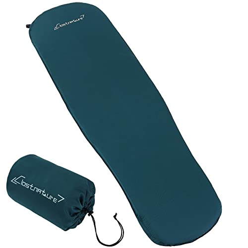 Clostnature Camping Selbstaufblasende Isomatte – 5 cm Dick Outdoor Selbstaufblasbare Schlafmatte mit Kleines Packmaß, Leicht Aufblasbare Luftmatratze für Sport, Trekking, Winter