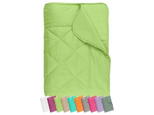 npluseins Sommerdecke 135x200 cm - dünne und leichte Bettdecke für den Sommer - Mikrofaser - Ökotex 100 - waschbar 60 Grad - 732.932, Apfel