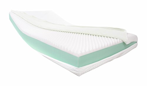 Dibapur® Visco Orthopädische Visco + Kaltschaummatratze (Hohes Raumgewicht) Auswahl x ca.16 cm Kern mit einem glatten Aloe Vera Bezug ca. 16,2 cm - Made in Germany (115x180 H3)