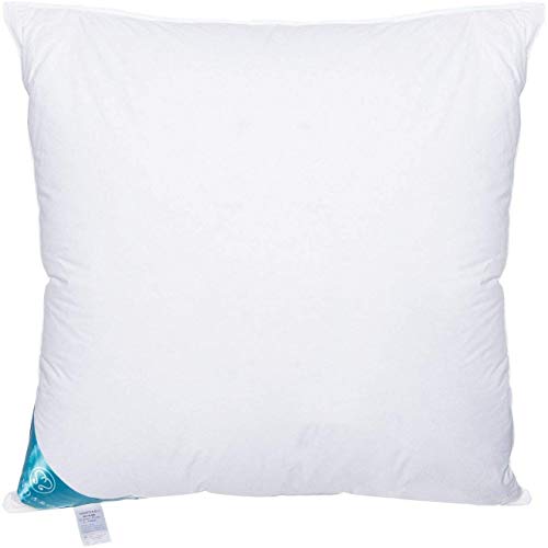 Sandaro Home 50% Daunen 50% Federkissen 80x80cm - Daunenkissen 80x80 Ultra Komfort, Ideale Mischung aus Daunen und Federn, Bezug aus 100% Reiner Baumwolle, Öko-Tex Zertifiziert- 1500 gr