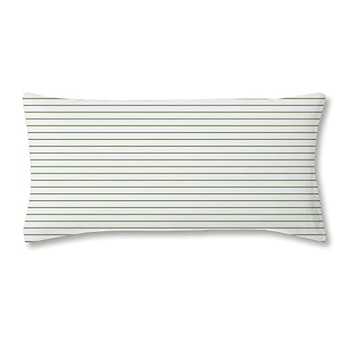 ESTELLA Kissenbezug Meadow | Grün | 40x80 cm | ideale Passform und praktischer Reißverschluss | trocknerfeste Kissenhülle aus 100% Baumwolle