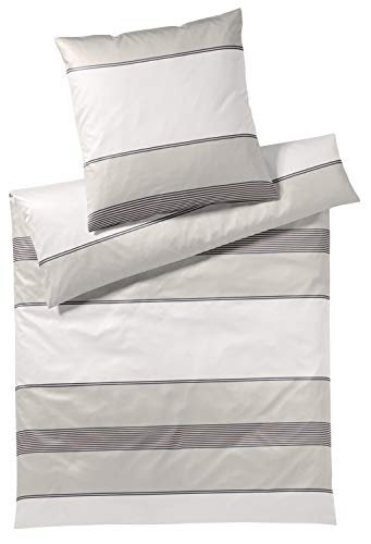 Joop! Bettwäsche Rise nature 1 Bettbezug 135 x 200 cm + 1 Kissenbezug 80 x 80 cm