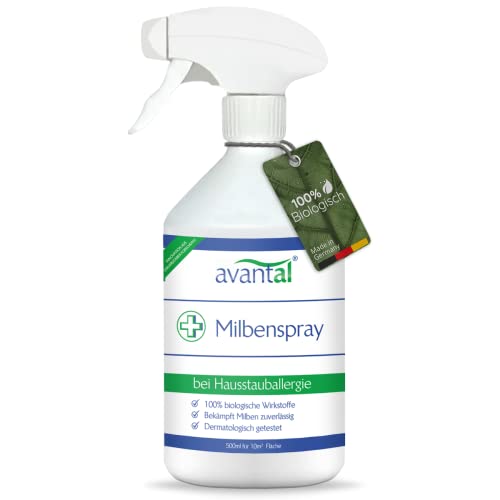 avantal® Milbenspray für Matratzen 500ml – geruchloses Anti Milben Spray für Allergiker – langfristig und effektiv Hausstaubmilben bekämpfen (1)