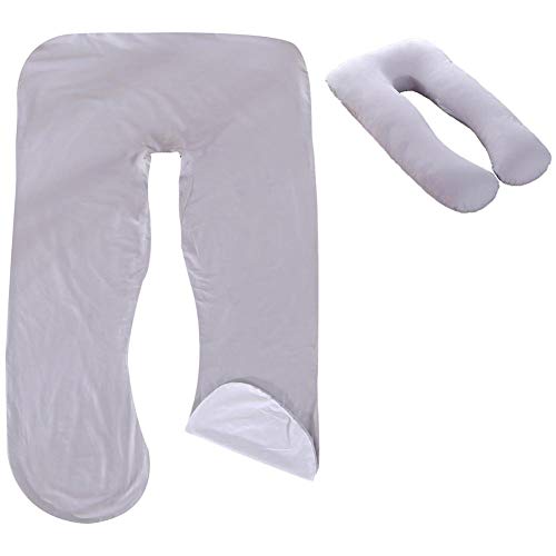U-förmiges Schwangerschaftskissen, Körperkissen Kissenbezug, Seitenschläferkissen, Schwangerschaftskissenbezug Komfortabler, Abnehmbarer Kissenbezug Für Mutterschaftskörper 80x140cm