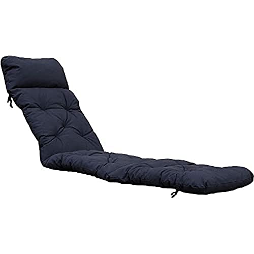 Ambientehome Deckchair Sitzkissen Sitzpolster Auflage für Liege, 195x49 cm grün/gelb