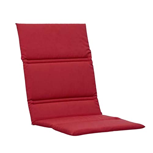 KETTtex Auflage Mittellehner Rot I Gartenstuhl Polster 110x48x3cm I Trendy Sitzauflage weich & robust I UV-beständige Stuhlauflage I Dessin 2180