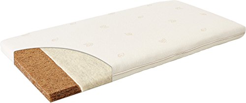 Träumeland Bollerwagenmatratze Naturwölkchen mit Bezug aus Bio-Baumwolle (kbA), Größe 82 x 46 cm