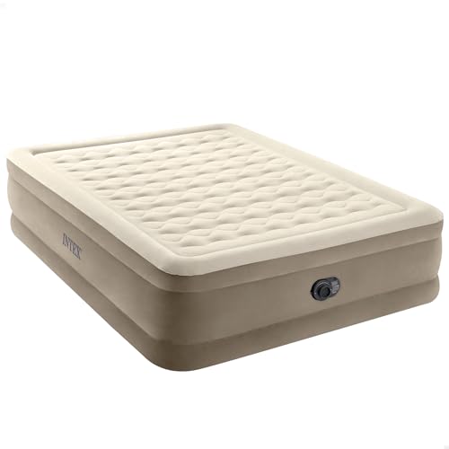 Intex 64428NP Luftbett Ultra Plush Bed Queen 230 V, Beige, 203 x 152 x 46 cm