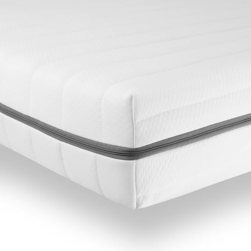 Sleepneo Matratze 100x190 - Ergonomische Kaltschaummatratze - 7 Zonen Matratze - 2in1 Matratzen Härtegrad - Matratze H2 H3 - Bequem, atmungsaktiv - Waschbarer Bezug - Höhe 15 cm