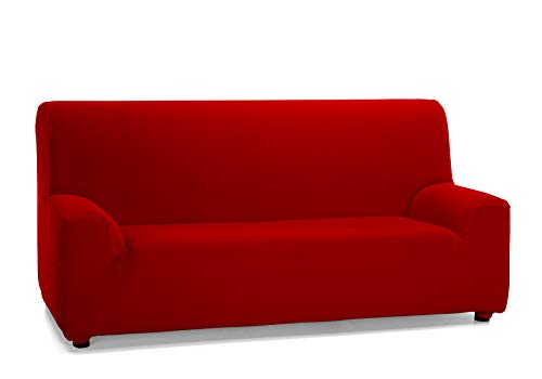 Martina Home Tunez, elastischer Sofabezug 3 Plätze 3 Plazas (180-240 cm) rot