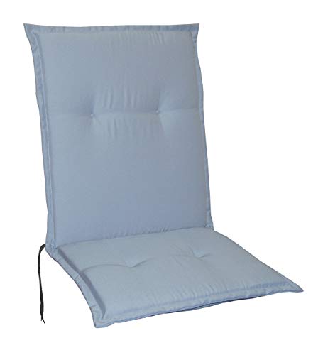 Schwar Textilien Gartenstuhlauflagen Stuhlauflagen Sitzauflagen Auflagen Niedriglehner 5 Farben Design Silber