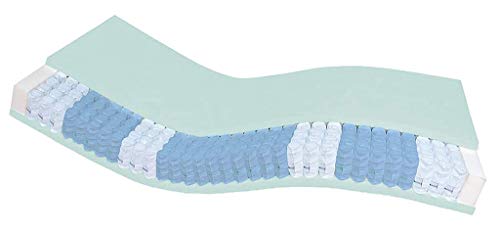 AM Qualitätsmatratzen Hochwertige 7-Zonen Taschenfederkernmatratze 90x220 cm H5-24 cm Premiumhöhe - Tonnentaschenfederkernmatratze 90x220cm - extra fest