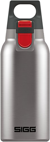 SIGG Hot & Cold ONE Brushed Thermo Trinkflasche (0.3 L), schadstofffreie und isolierte Trinkflasche, einhändig bedienbare Thermo-Flasche aus Edelstahl