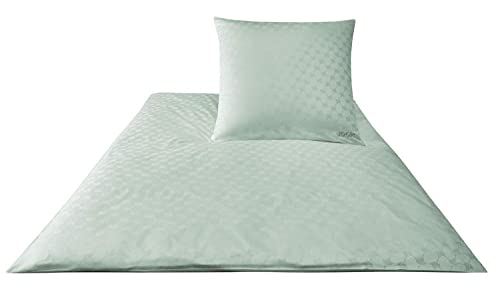Joop. Bettwäsche-Set aus Baumwoll-Satin, Cornflower 4020 Kissen 80x80 silber / schwarz
