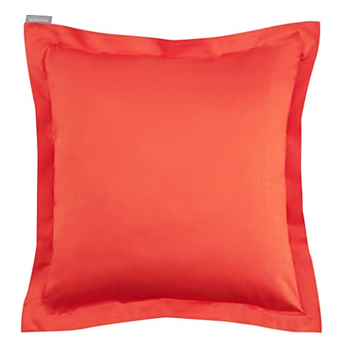 Bassetti Uni Kissenhülle zu Bettwäsche aus 100% Baumwollsatin in der Farbe Tangerine 1191, Maße: 40x40 cm - 9324578