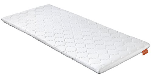 sleepling 190172 viscoelastischer Topper | Visco Memory Foam Topper | orthopädische Matratzenauflage | für alle Matratzen und Betten | Made in EU | Ökotex | Waschbar 60 Grad | 90 x 200 x 6 cm, weiß