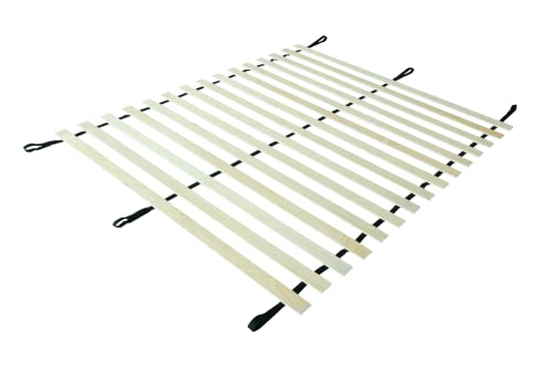 EVERGREENWEB Doppellattenrost 160x190 cm 16 Rolllattenrost und flexibel - ohne Rahmen - Praktische Lattenrost aus Birkenholz, die aufgerollt Werden kann Bettrost Rollroste für Plattformbett