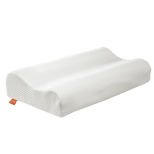 sleepling Orthopädisches Schlafkissen, passend für Bezüge 40 x 80 cm, Höheneinstellbares Memory Foam Nackenstützkissen Seitenschläferkissen, Ergonomisches Kopfkissen Antischnarchkissen