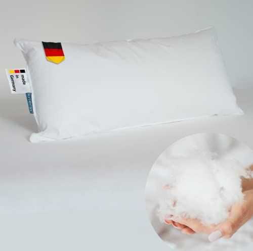 KNERST® Kissen 40x80 cm Made in Germany - Kopfkissen 40 x 80 gegen Nackenschmerzen & Verspannungen Bettkissen für gesunden & erholsamen Schlaf - Öko-Tex Pillow Polster Schlafkissen