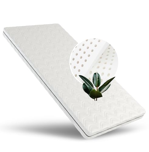 ALAVYA HOME® Kindermatratze, Latexmatratze Cozy Plus, 10 cm hoch, Jugendmatratze mit Latex und Kaltschaum | CertiPUR zertifizierter mit waschbarem Bezug | Schadstoffgeprüft nach Öko-Tex (90x200)