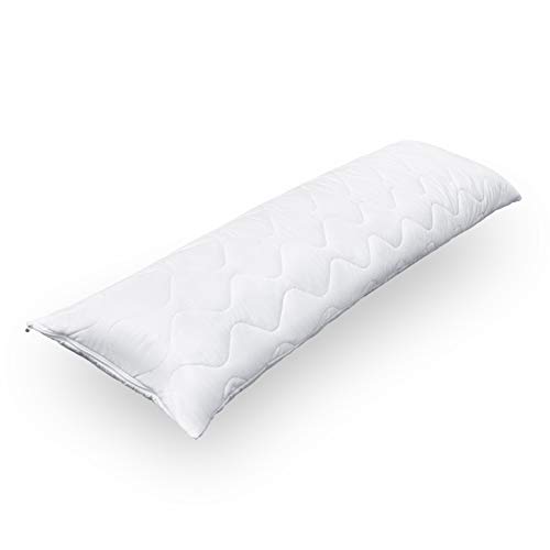 Siebenschläfer Seitenschläferkissen 40 x 145 cm - Langes Kissen für Seitenschläfer - Body Pillow - Körperkissen mit Mikrofaser-Füllung (40x145 cm)