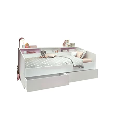 PARISOT 2338-ENSE Einzelbett Sleep 1 90x200 CM B/H/T Ca. 203x82x113 CM In Weiss