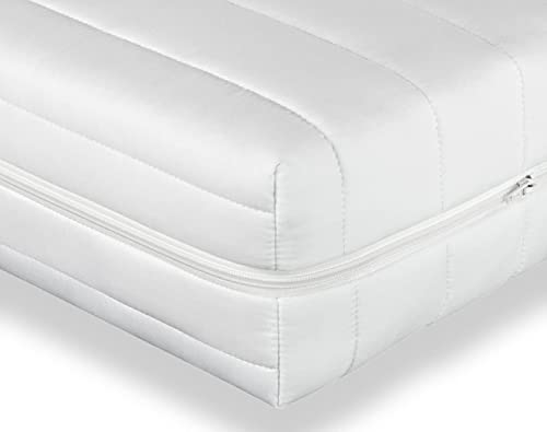 Träumegut24 - Orthopädische 16cm Kaltschaummatratze - 7-Zonen Matratze - Härtegrad H2 / H3 - ÖkoTex Rollmatratze (160 x 200 cm, H3)