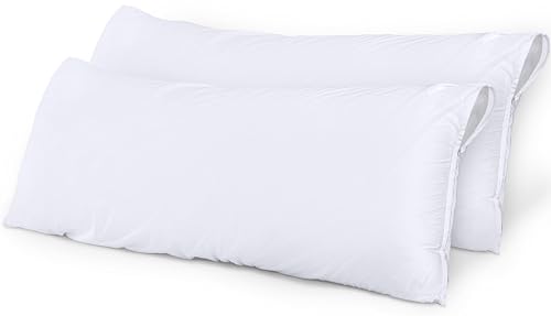 Utopia Bedding Wasserdichter Kissenbezug 40x145 cm (2er Set) mit Reißverschluss, Kissenschoner, Oeko-TEX Zertifiziert Kissenhülle