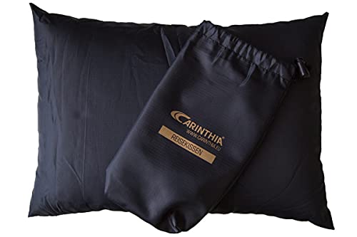 Carinthia Outdoor Reisekissen mit G-Loft Füllung 30 x 40 cm mit kleinem Packsack - Ideal für Schlafsäcke - nur 130g Gewicht (Schwarz)