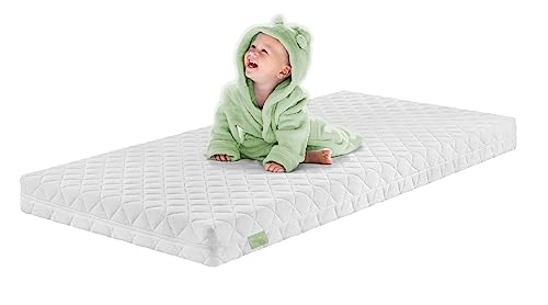 DREAMSTAR Ergo Kids Babymatratze und Kindermatratze | Öko-Tex zertifiziert| hautfreundlicher Bezug abnehmbar und waschbar bei 60 Grad | 70 x 140 cm