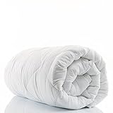 Bettdecke Ganzjahresdecke 135x200 cm Schlafdecke - Steppdecken warm für Allergiker Steppbettdecke hypoallergen Weiß