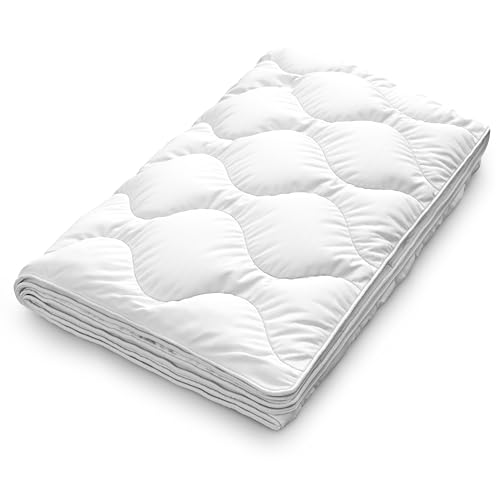 Siebenschläfer Sommerdecke 200x220 cm - dünne und leichte Bettdecke für den Sommer (200 x 220 cm - leichte Sommer-Bettdecke)