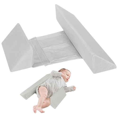 TGKYK Seitenlagerungskissen Baby, Seitenschläferkissen Baby, Waschbares Baby Keilkissen für Safer Sleeper, Verstellbares Seitenstützkissen, Anti-Rollen Keilkissen Baby 0-12 Monate Schlafhilfe Baby