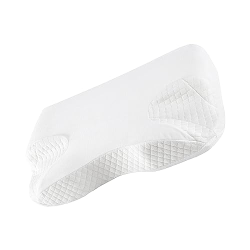 Orbisana CPAP Kissen mit 6-Zonen - Ergonomic Pillow als Nackenstützkissen Seitenlage Kissen & Rückenschläfer Kissen | Neck Pillow mit Vertiefung für CPAP Maske & Stützzone für einen guten Schlaf
