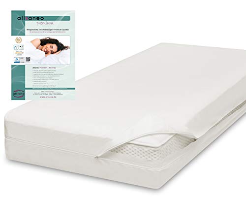 allsaneo premium Allergiker Matratzenbezug 90x200x24 cm | Allergie Bezug extra weich und leicht | Anti Milben Encasing | Milbenschutz | allergendichter Zwischenbezug | TÜV geprüft