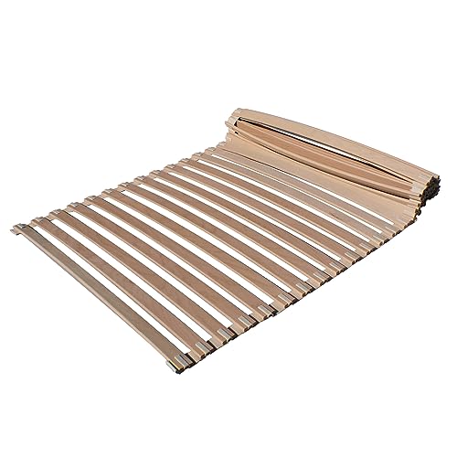 Bale Bio Holz Rollrost für Bett Matratze I 100 x 210 cm, Flexibles Lattenrost mit Federholzleisten aus Buchenholz (28 Federleisten), Roll-Lattenrost Bettrost Holzlatten