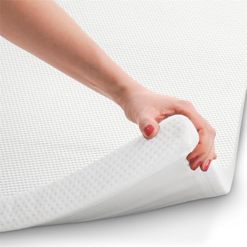 B!HOME Matratzentopper Matratze Matratzenauflage Topper Ideal für Boxspringbetten, Schlafsofas und Camping Größe 100x200x4 cm, MaterialType Schaumstoff