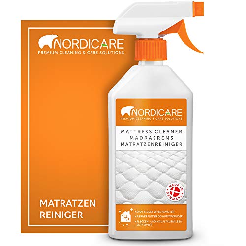 Nordicare 500ml Matratzenreiniger Spray für Matratze und Bettwäsche, Matratzen Reinigungsmittel, Bettreiniger, Matratzen Reiniger Geruchsentferner