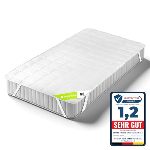 Matratzenschoner 140x200cm - Matratzenauflage für Matratzen bis 30cm - Bei 60°C waschbar & Öko-Tex Zertifiziert für mehr Hygiene im Bett - Unterbett als Schutz für Boxspringbett & Topper White