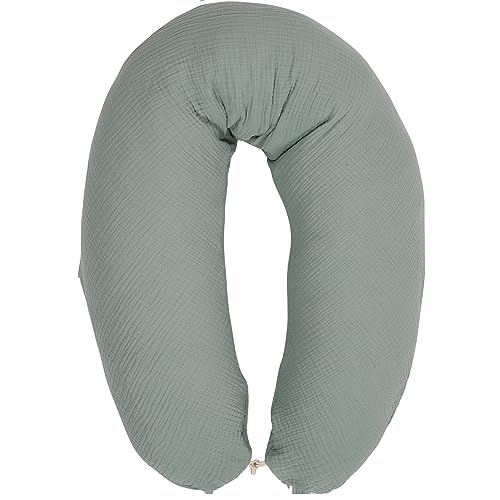 sei Design XXL Stillkissen ergonomisch 190x30, Schwangerschaftskissen Seitenschläferkissen Komfortkissen Erwachsene, Babynestchen Neugeborene Baby Kissen