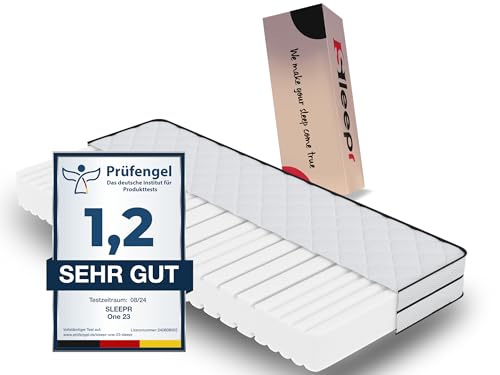 Sleepr® Matratze 90x200 cm (H3) - Kaltschaummatratze (aus atmungsaktiven Polyester) - Orthopädische 7 Zonen Matratze - Mattress - matratze 90x200 h3 (120 Tage Kostenlos testen)