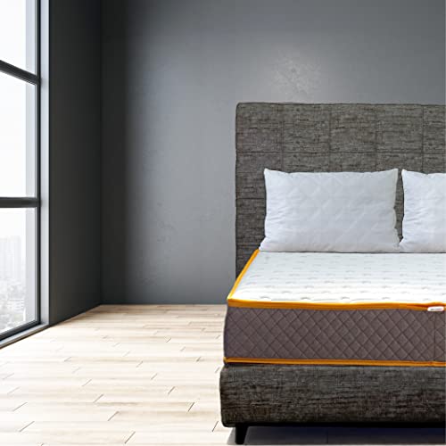 Comfy Line - Matratze für Doppelbett mit Taschenfederkern und Memory-Schaumstoff, 170 x 200 cm, Höhe 23 cm. 1600 unabhängige Federn. Abnehmbarer Bezug aus frischer und atmungsaktiver Baumwolle.