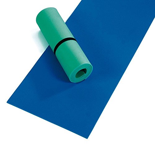 10er Packung Happy People Matte PE-Liegematte gerollt circa 180 x 50 x 07 cm, 78055 (10 Stück, blau/grün)