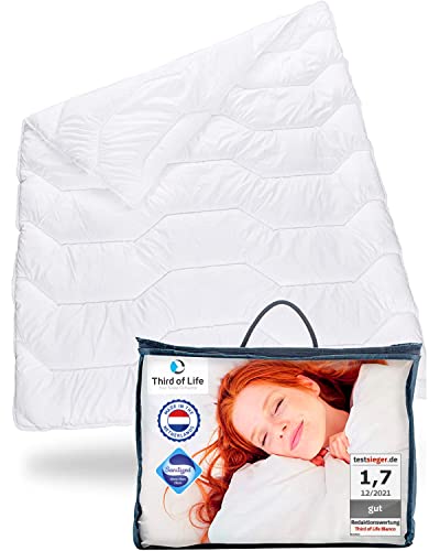 Kinderbettdecke 100x135 cm Blanco | Warme & Flauschige Winterdecke mit Feuchtigkeitsmanagement & hoher Atmungsaktivität | Optimale Hygiene für Kinder | Perfekte Steppdecke | Baby Bettdecke 100 x 135