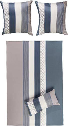 Joop! Bettwäsche Cornflower Stripes 4069 deep Coal - 09 80x80 cm - 135x200 cm