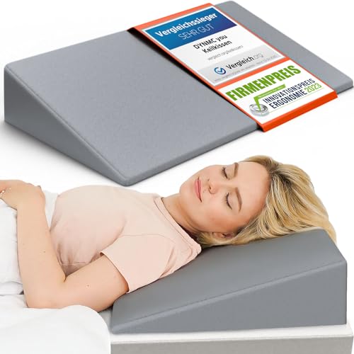 DYNMC you Keilkissen Bett 90 x 45cm - Test SEHR GUT - OEKO TEX Zertifiziert - Reflux Matratzenkeil - Kissen bei Beschwerden im Nacken und Rücken - Erhöhung beim Schnarchen